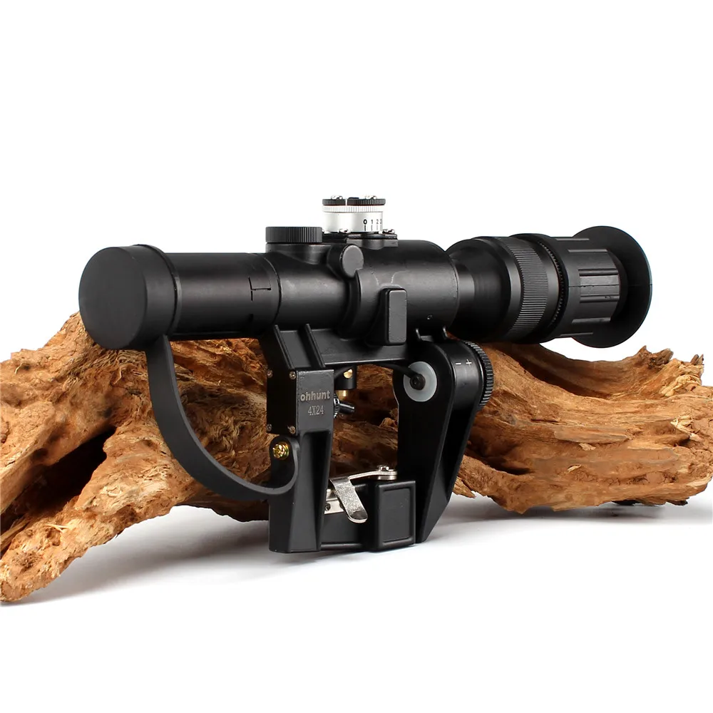 Ohhunt тактический Красный с подсветкой 4x24 PSO 1 Тип прицел для Dragonov SVD снайперская
