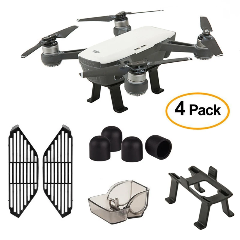 Набор аксессуаров 4 в 1 для шасси DJI SPARK крышка камеры Gimbal силиконовые крышки