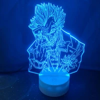 joker figure 3d table lamp baby led touch 7 color changing night light home decor for christmas kids gift