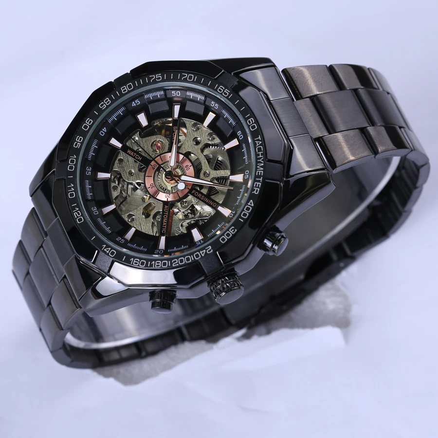 Часы наручные Forsining Мужские механические модные дизайнерские брендовые