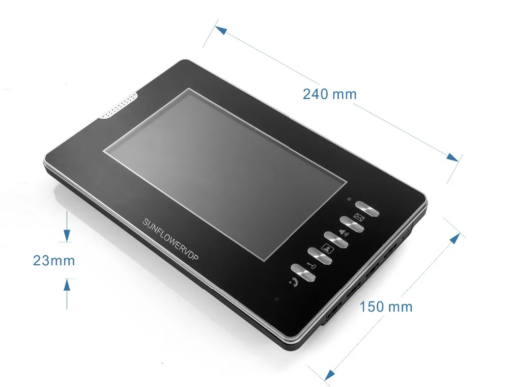 IP65 Водонепроницаемый домофон видео отпечатков пальцев Rfid клавиатуры Home Video Phone 7