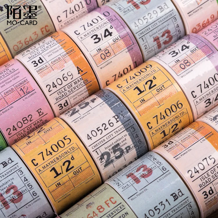 Винтажная британская лента для декорации билета шириной 30 мм washi DIY планировщик