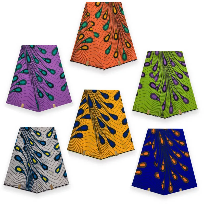 100% хлопок настоящий Воздухопроницаемый воск ткань с Африканским принтом высокое