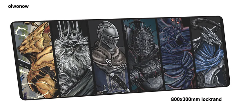 Коврик для мыши Dark Souls, большой компьютерный геймерский коврик для мыши 800x300x2 мм, высококачественный коврик для мыши, эргономичный гаджет, офисные настольные коврики