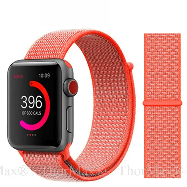 3-Fresh Orange Для наручных часов Apple Watch, версии мягкий нейлон 40 мм 44 мм для наручных часов iWatch, сменный ремешок спортивный петля для наручных часов Apple Watch 4 серии 3/2/1 38 мм 42 мм ремешок - Цвет ремешка: 3-Fresh Orange