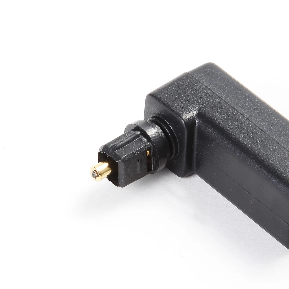 EMK Spdif оптический разъем Toslink 90 градусов аудио кабель адаптер папа мама правый
