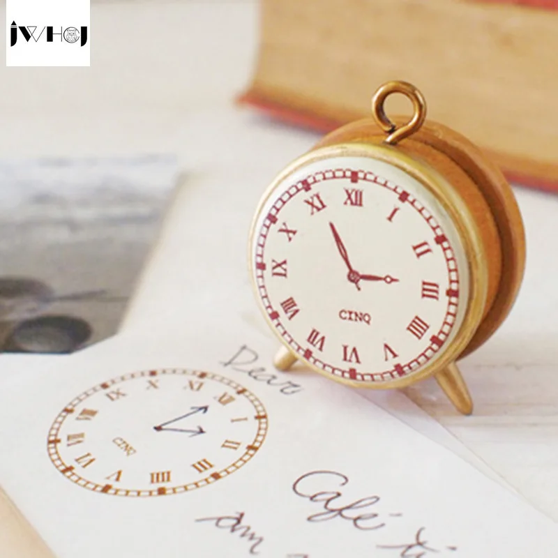 1 шт. Мини винтажные часы Деревянный Штамп для детей DIY ручной работы скрапбук