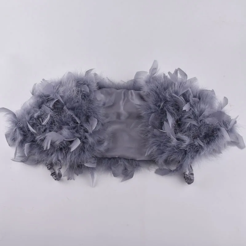 Шали из натурального страусиного меха накидки женское вечернее платье модная