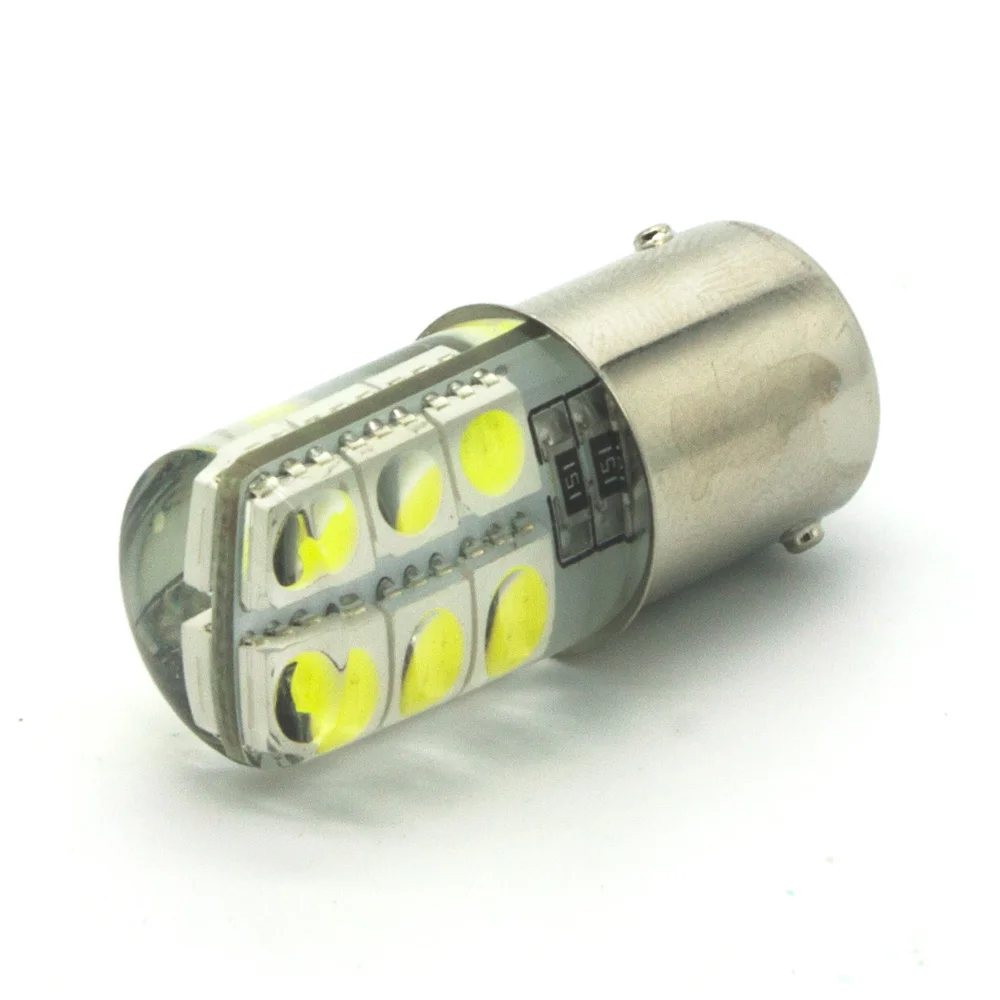 1 шт. BA15S 1156 светодиодные лампы s 12 5050 SMD силикагелевый DC В автомобисветильник