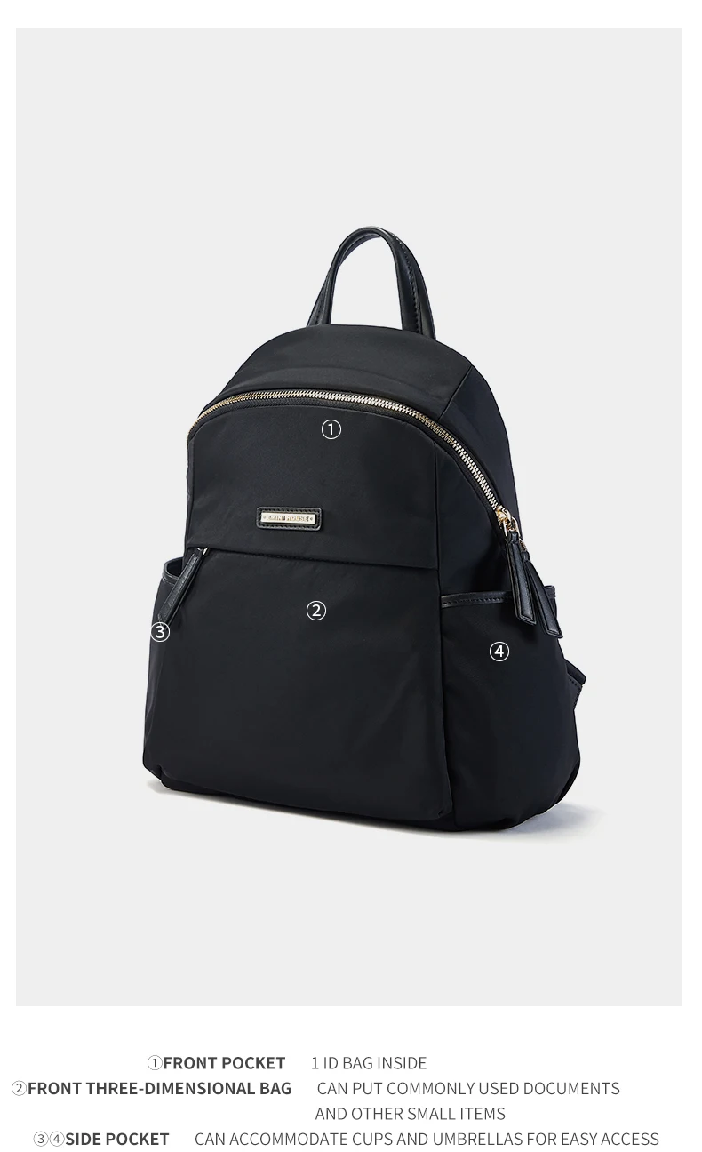 EMINI HOUSE нейлоновый многофункциональный рюкзак, водонепроницаемый нейлоновый рюкзак, женская сумка через плечо, рюкзаки для девочек-подростков, школьная сумка