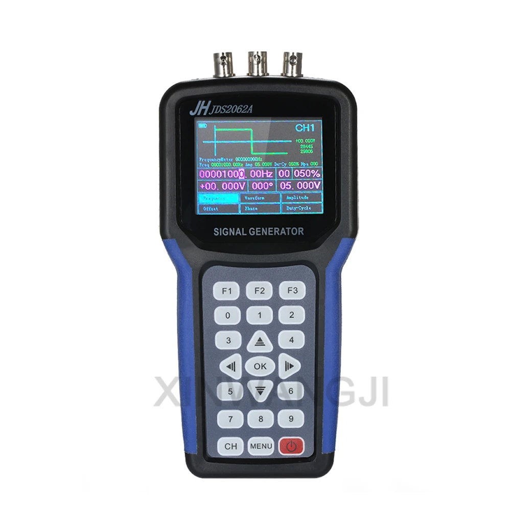 JDS2062A Ручной многофункциональный цифровой генератор сигналов частотомер 30 МГц 2 канала пользовательский источник сигнала