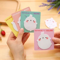 1 pcs 20 sheets lovely white rabbit memo pad sticky notes carton memo notepad bookmark paper sticker for kids students gift