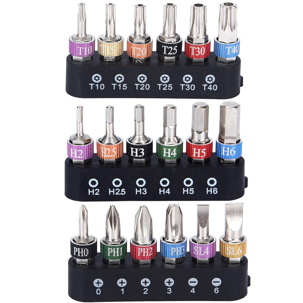 19 шт. Портативный Магнитная ключ S2 отвертки биты 1/4 &quothex хвостовик с philips слот