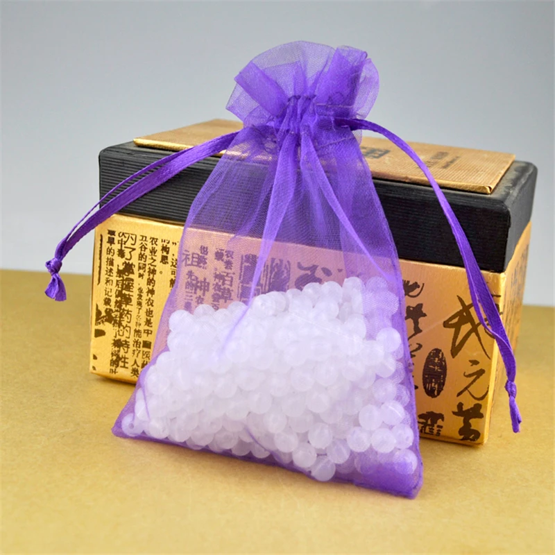 17x23 см темно фиолетовые цветные сумки из органзы для ювелирных изделий подарков