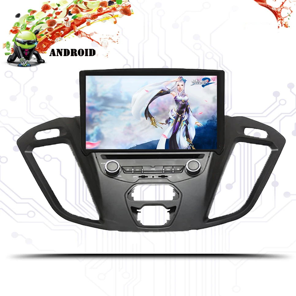 2 Din 4 + 64 ГБ Автомобильный dvd плеер для Ford Tourneo/Transit 150/250/350/350 2013 18 с 3/4G радио GPS