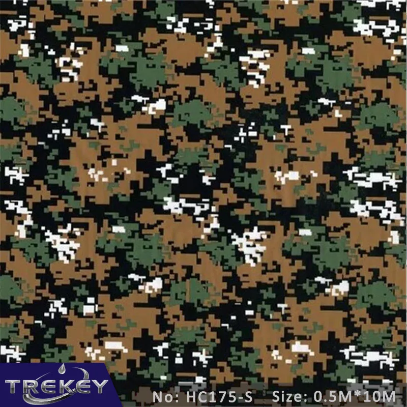 0.5 м* 10 м военные цифровой камуфляж трансферная печать пленки, Гидрографическая Фильм, гидро погружения фильм для Аква с принтом HC200S