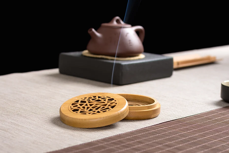 PINNY Bamboo благовония горелка 2 и 4 часа катушки благовоний горелки украшение комнаты медитация бамбуковая кадильница натуральные материалы