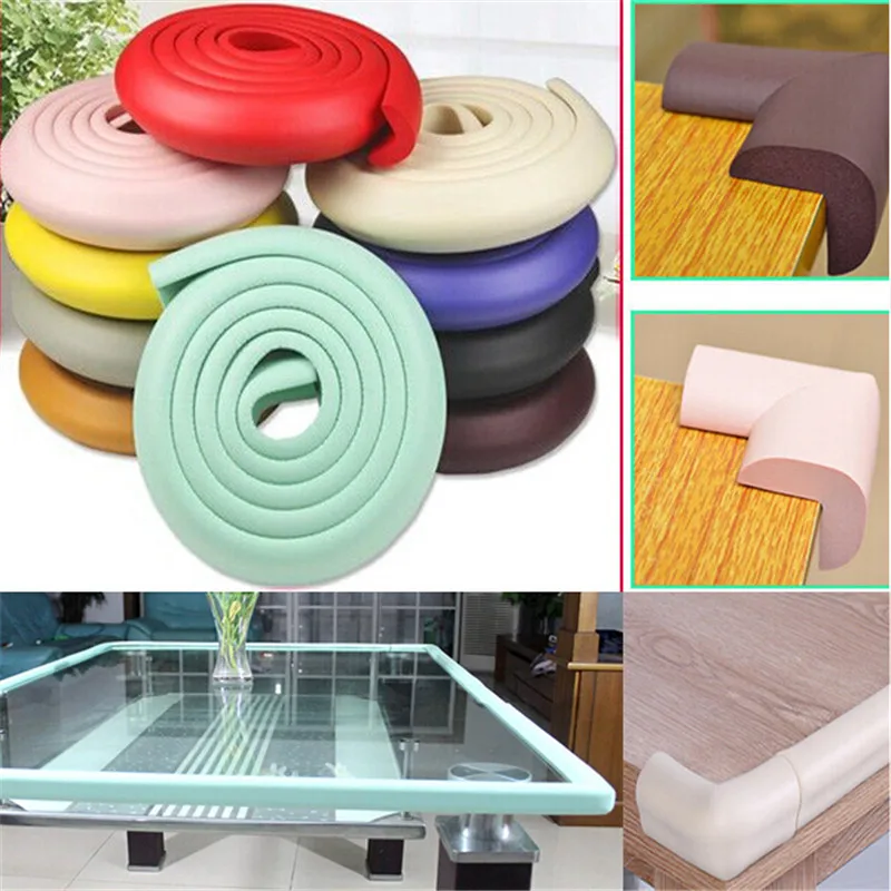 200 см Детские Товары для Безопасности Ребенка Стеклянный Стол Край Мебель