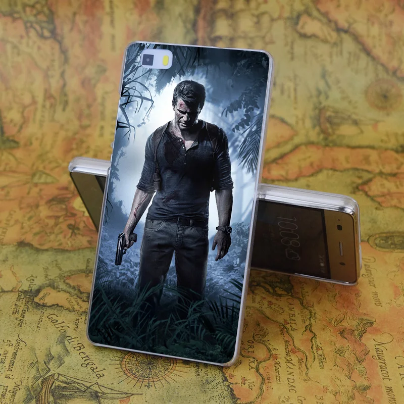 E1797 Uncharted Transparent Hard Thin Skin Case Cover For Huawei P 6 7 8 9 Lite Plus Honor 4C 4X G7 |