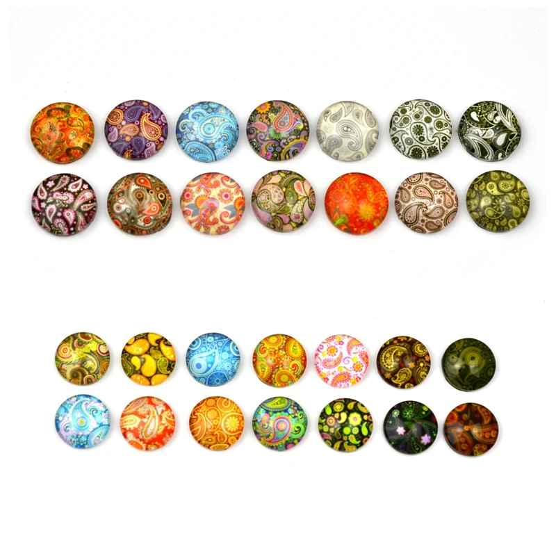 14pcs 12mm Mixed Round Handmade Photo Glass Cabochon Cameo Earring Findings DIY Jewelry Accessories AL12 | Украшения и аксессуары