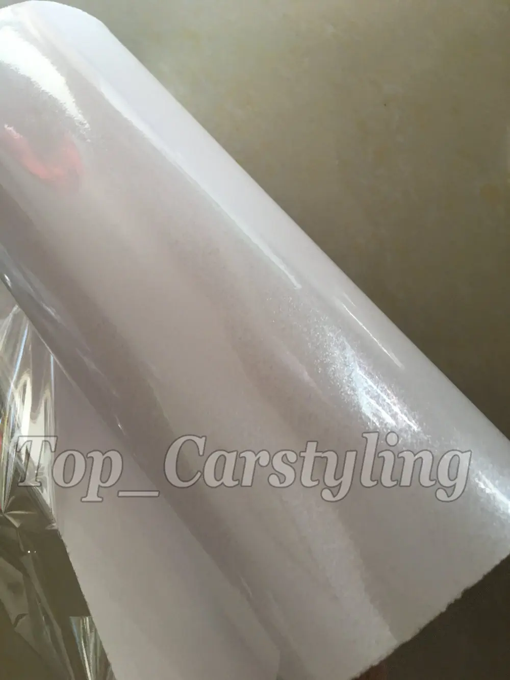 Блестящая жемчужная белая металлическая виниловая пленка для стайлинга