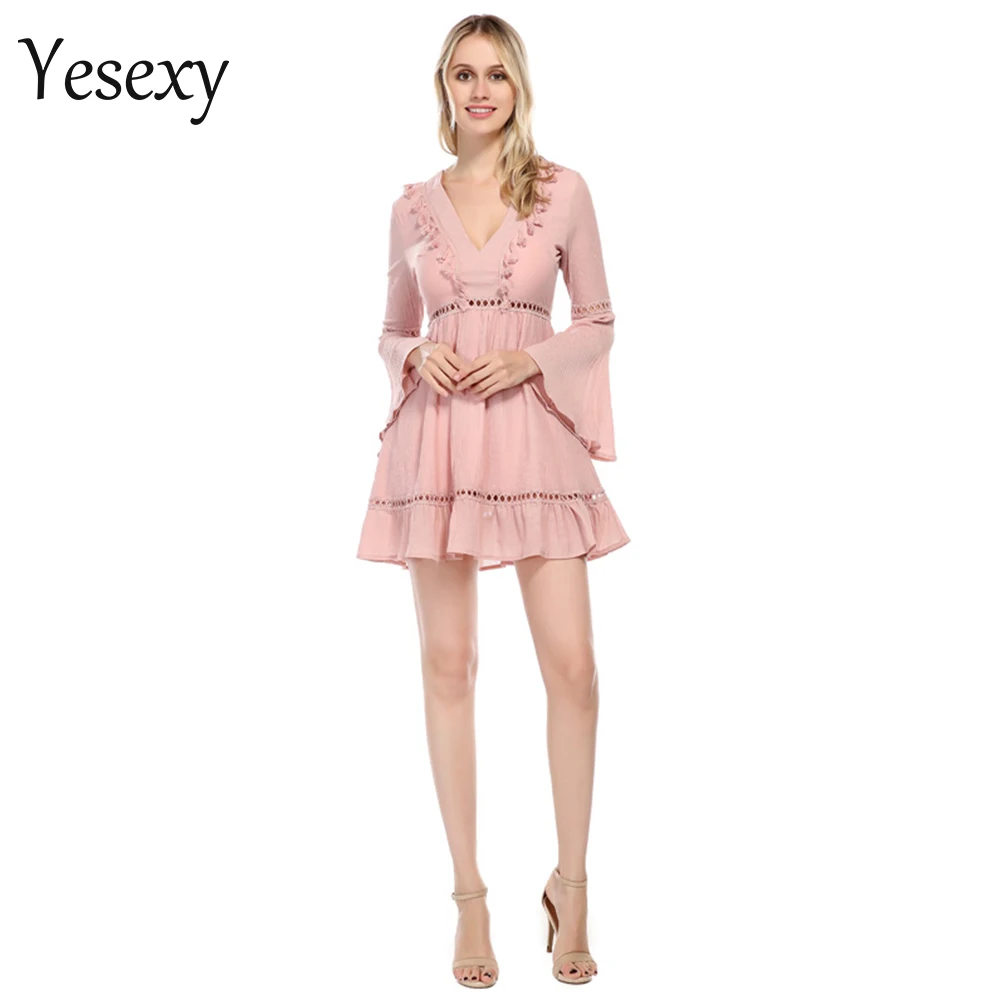 Yesexy 2018 Для женщин пикантные летние Европейский и американский стиль цвет