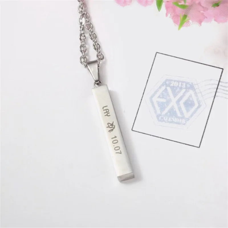 С черным покрытием, нанесенным краскопультом KPOP EXO EX'ACT Monster Lucky One Chain кулон ожерелье K-POP аксессуары ювелирные изделия для музыки для мужчин или женщин для мальчиков и девочек - Окраска металла: С черным покрытием, нанесенным краскопультом