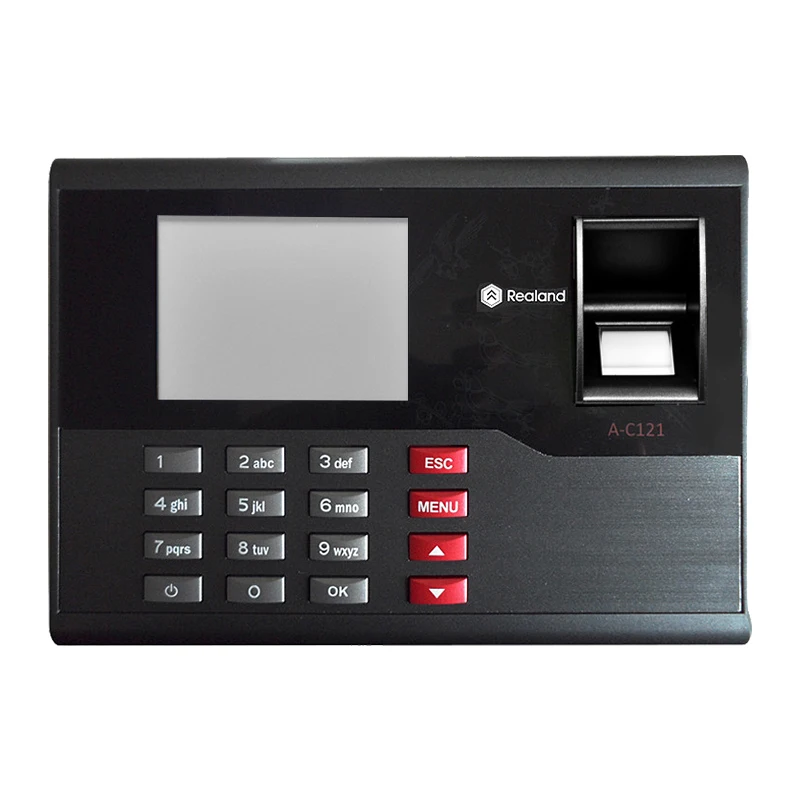 Buy A-C121 Fingerprint time attendance with RFID card reader And Free Software 2.8 inch Realand TCP/IP fingerprint lock on sale