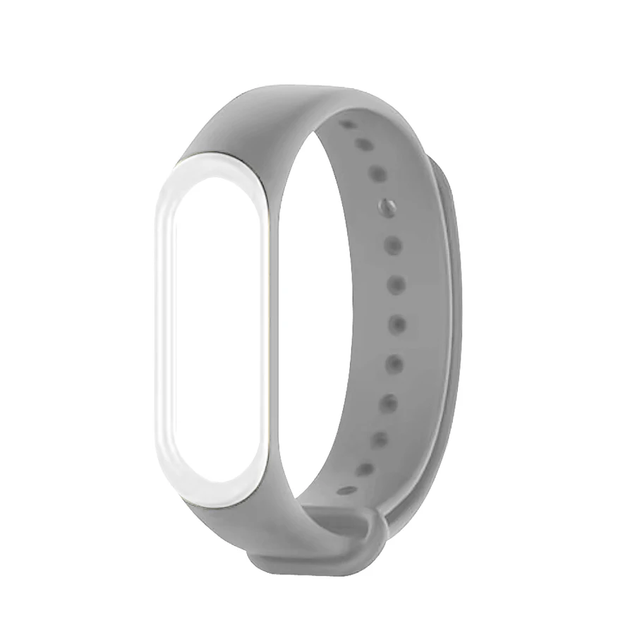 Ремешок для Xiaomi Mi Band 3 4 сменный силиконовый ремень двух цветов Аксессуары