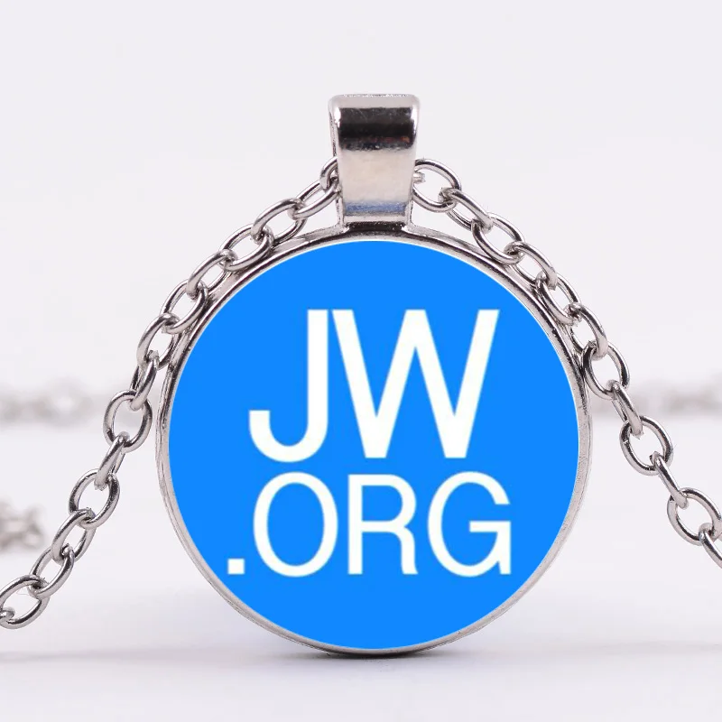 SONGDA Blue JW.ORG ожерелья и сувениры с длинной цепочкой на свитер со стеклянной