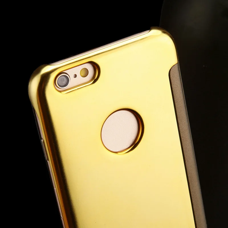 Роскошный прозрачный умный защитный чехол для окон iPhone 6 6S и Plus тонкий откидной