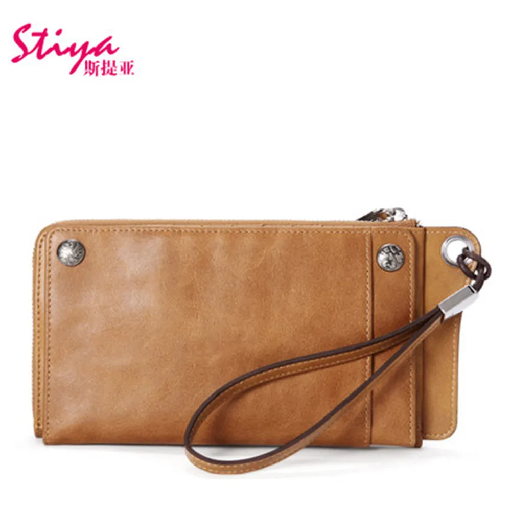 1 Шт. Розничная Новое Прибытие Сцепления Кошелек Из Натуральной Кожи Долго Стиль