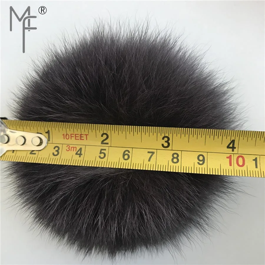 Magicfur 1 шт DIY 9 см 3 дюймов Настоящий Лисий Мех помпоны мяч для вязания шляпы кулон