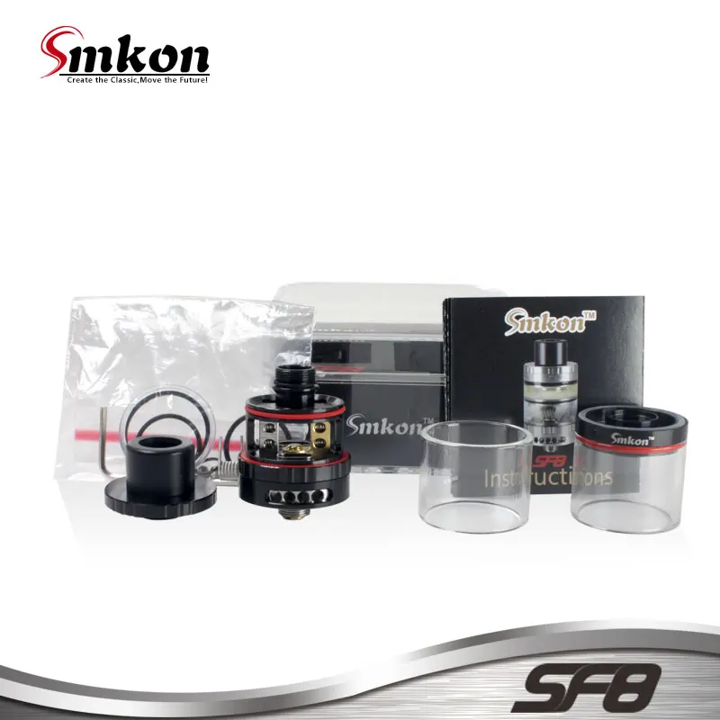 Оригинальный бак Smkon SF8 RTA 2 мл 24 мм диаметр столба 4 отверстия сборка верхней части