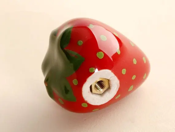 Клубничные ручки с фруктовым ящиком ручка для кухонного шкафа детские