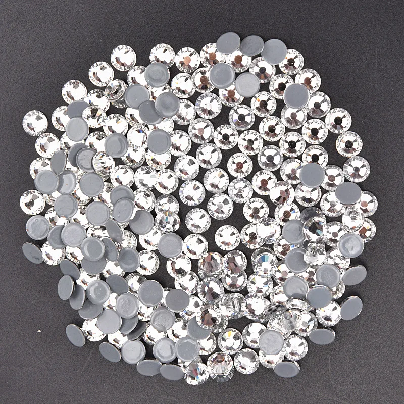Bling Горячая алмаз Ss6 Ss40 Кристальные переливающиеся стеклянные стразы с прямой