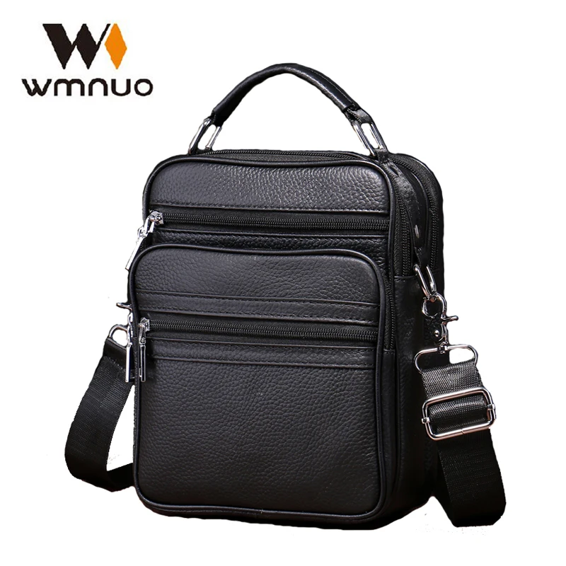 Сумка Wmnuo мужская из натуральной кожи саквояж кросс-боди мягкой воловьей