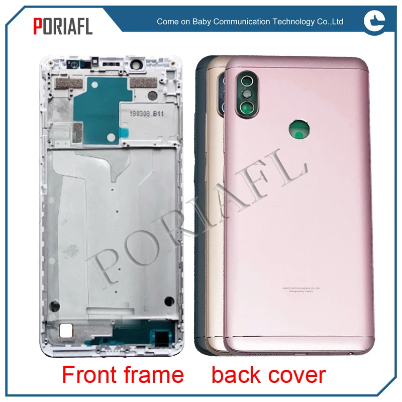 Оригинальный чехол для redmi note 5 pro задняя крышка аккумулятора + передняя рамка