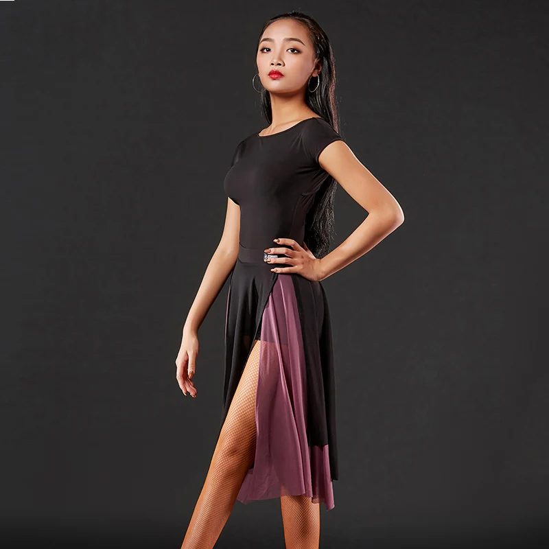 2020 Новая женская Латинская танцевальная юбка представление одежда для практики