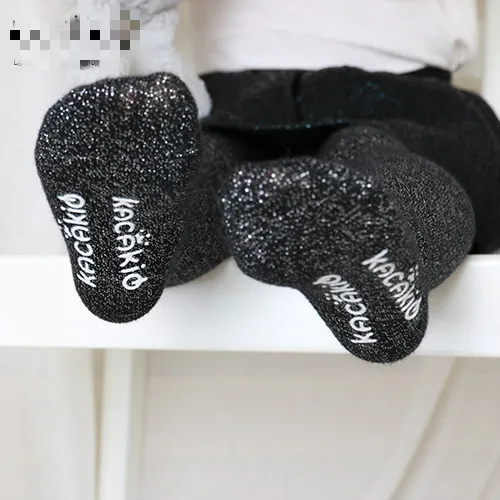 Spring 2016 Korean Girls Cotton Pantyhose Bottoming Stockings Gold and Silver Onions Shining Love 0-3 Years Baby Infant Tights | Детская