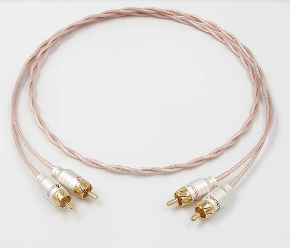 HIFI 2RCA to 2 RCA Audio Cable OFC AV TV DVD Amplifier Subwoofer Soundbar Speaker Wire | Электроника