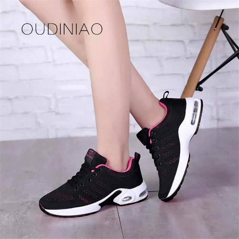 Женская повседневная обувь на все сезоны кожаные сетчатые кроссовки с