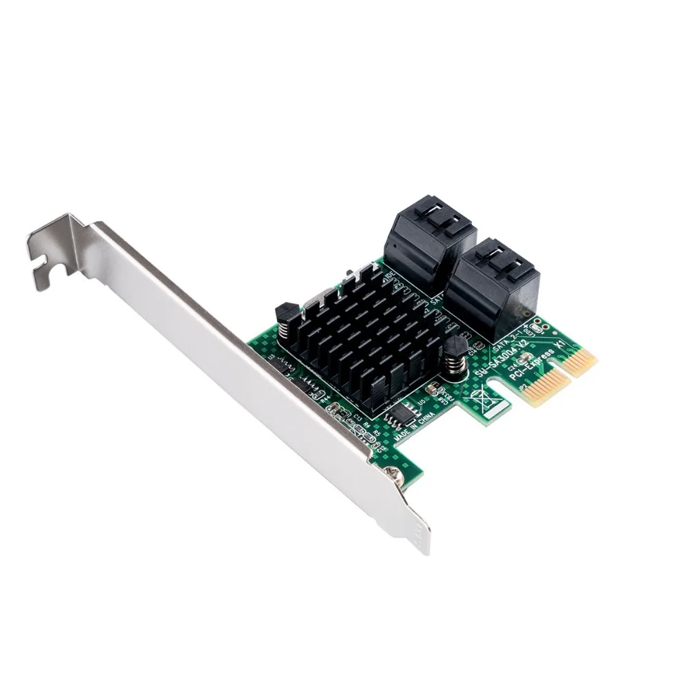 ORICO 4 порта SATA3.0 PCI-E Плата расширения 6 Гбит/с PCI Express контроллер карты SATA III 3,0 конвертер Плата расширения для ПК