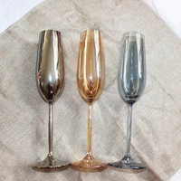 lead free crystal glass cup electroplating red wine glasses champagne cup goblet barware party supplies cocktail wine cup