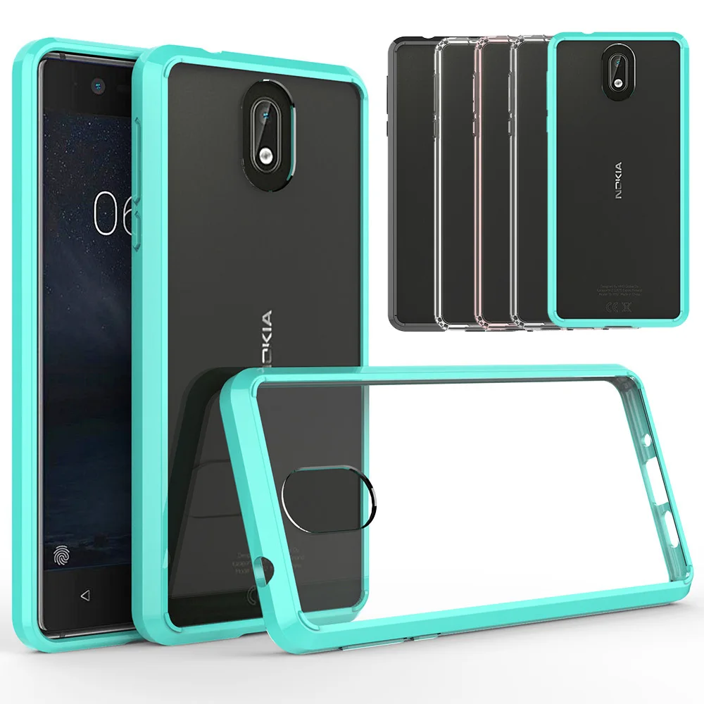 Чехол для Nokia 3 1 2018 Ультратонкий Прозрачный чехол противоударный мягкий ТПУ с