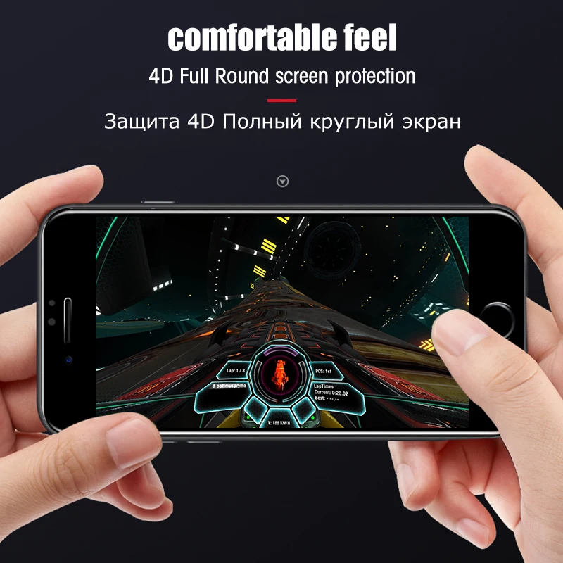 Motjerna полное покрытие закаленное стекло для iPhone 7 8 Plus X экранная пленка 6 6s 5S SE 5