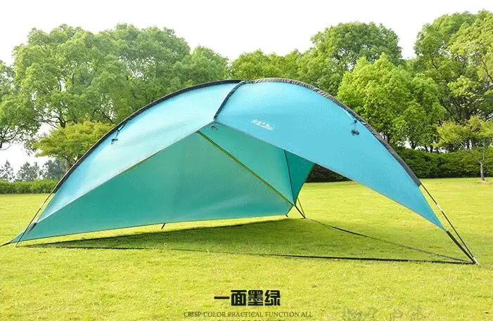 Army Green 1 wall 4 5 6 8 человек 480*480*480*200 см водонепроницаемый навес огромный солнцезащитный навес палатка-тент пляж беседка Рыбалка Открытый Кемпинг палатка - Цвет: Army Green 1 wall