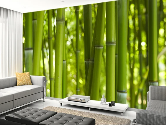 Фотообои на заказ бамбуковые деревья 3d стереоскопические обои для гостиной