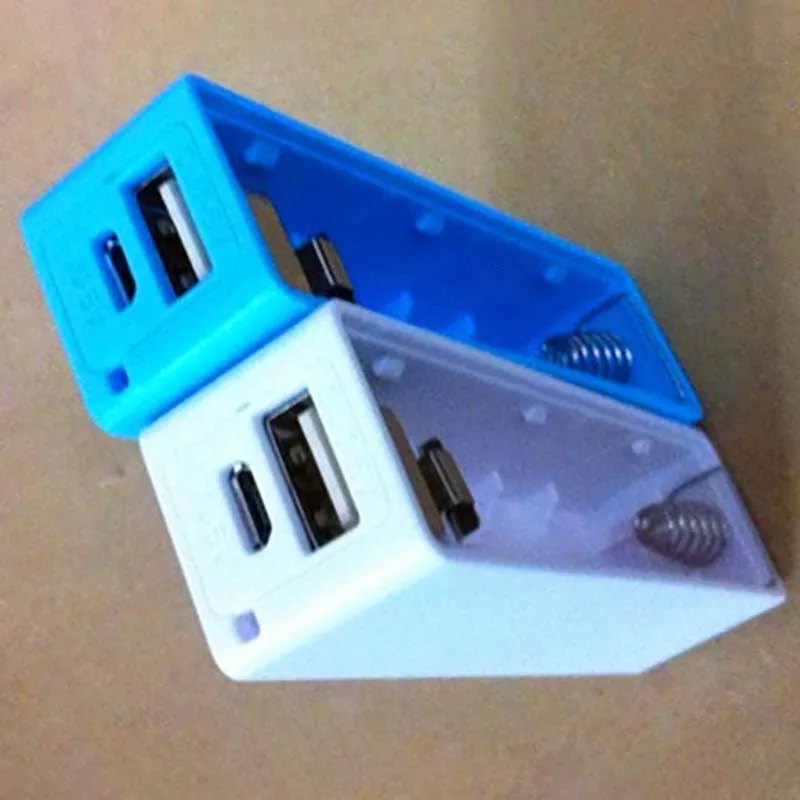 Мини многоцветная упаковка 1x18650 батарея 5 в 1 а USB внешний аккумулятор DIY Kit чехол Универсальные для мобильных телефонов сварочный чехол