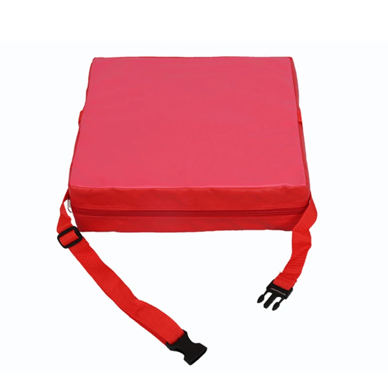 Red Cushion Chrilren, увеличивающая рост Подушка для стула, мягкая, для маленьких детей, увеличивающая рост, обеденная подушка, регулируемая, съемная, подушка для стульчика, подстилка, коврик для коляски - Цвет: Red Cushion